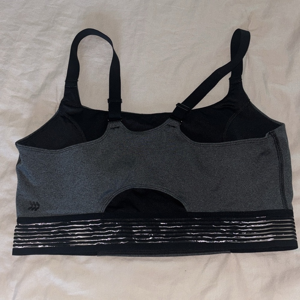 All in Motion Dark Gray Sports Bra -XXL - Picture 3 of 8